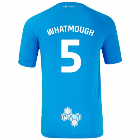 Kandiny Férfi Jack Whatmough #5 Égszínkék Idegenbeli Jersey 2024/25 Mez Póló Ing