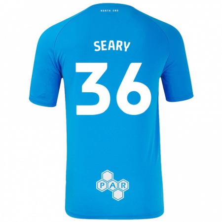 Kandiny Férfi Josh Seary #36 Égszínkék Idegenbeli Jersey 2024/25 Mez Póló Ing