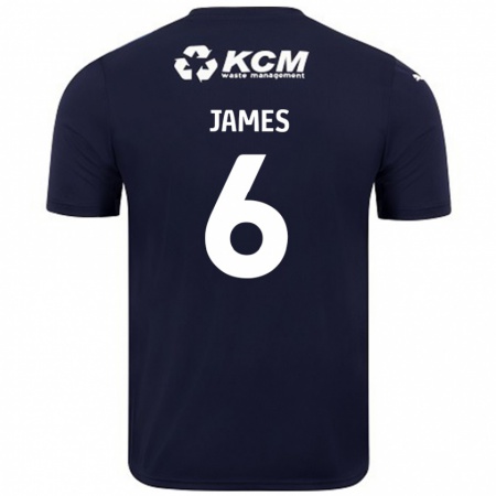 Kandiny Férfi Reece James #6 Sötétkék Idegenbeli Jersey 2024/25 Mez Póló Ing