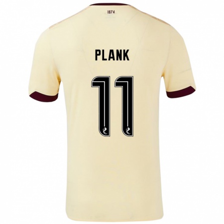 Kandiny Férfi Dom Plank #11 Krémes Bordó Idegenbeli Jersey 2024/25 Mez Póló Ing