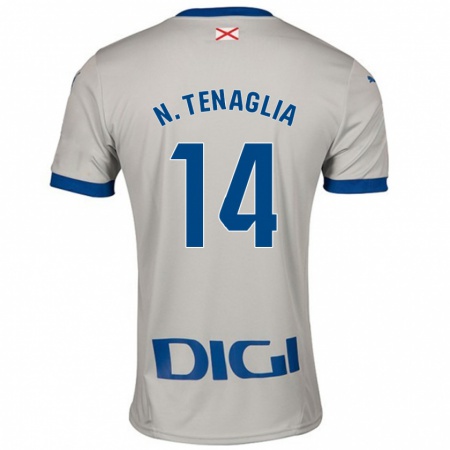 Kandiny Férfi Nahuel Tenaglia #14 Világos Szürke Idegenbeli Jersey 2024/25 Mez Póló Ing