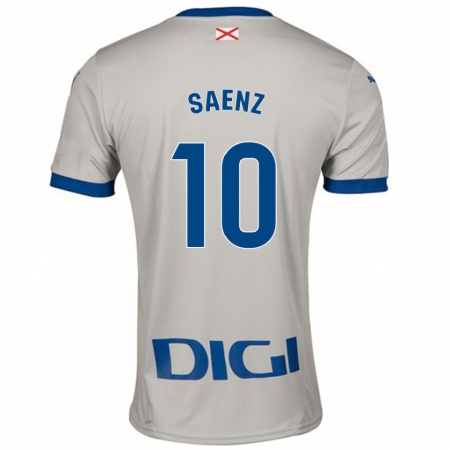 Kandiny Férfi Iñaki Saenz #10 Világos Szürke Idegenbeli Jersey 2024/25 Mez Póló Ing