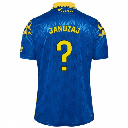 Kandiny Férfi Adnan Januzaj #0 Kék Sárga Idegenbeli Jersey 2024/25 Mez Póló Ing