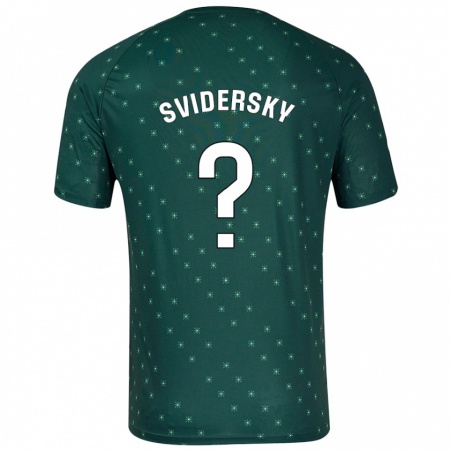 Kandiny Férfi Martin Svidersky #0 Sötétzöld Idegenbeli Jersey 2024/25 Mez Póló Ing