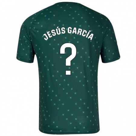 Kandiny Férfi Jesús García #0 Sötétzöld Idegenbeli Jersey 2024/25 Mez Póló Ing