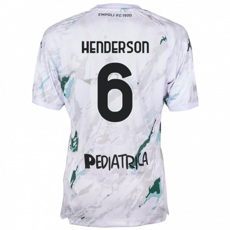 Kandiny Férfi Liam Henderson #6 Szürke Idegenbeli Jersey 2024/25 Mez Póló Ing