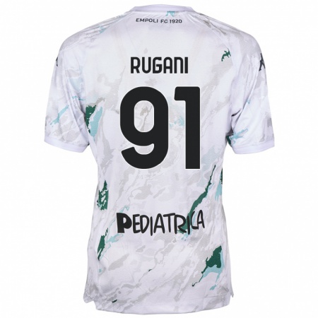 Kandiny Férfi Tommaso Rugani #91 Szürke Idegenbeli Jersey 2024/25 Mez Póló Ing