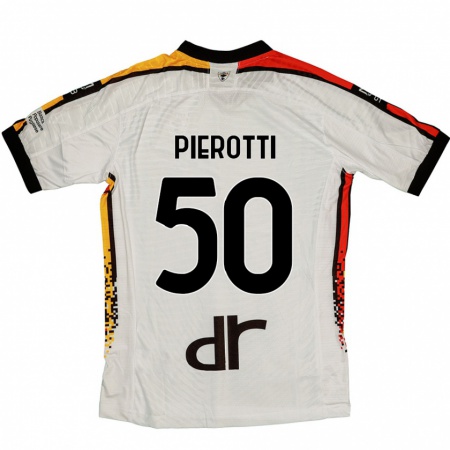 Kandiny Férfi Santiago Pierotti #50 Fehér Fekete Idegenbeli Jersey 2024/25 Mez Póló Ing