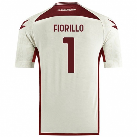 Kandiny Férfi Vincenzo Fiorillo #1 Krém Színű Idegenbeli Jersey 2024/25 Mez Póló Ing