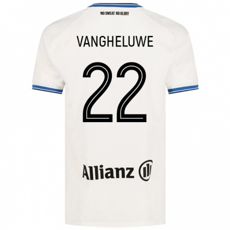 Kandiny Férfi Jody Vangheluwe #22 Fehér Idegenbeli Jersey 2024/25 Mez Póló Ing