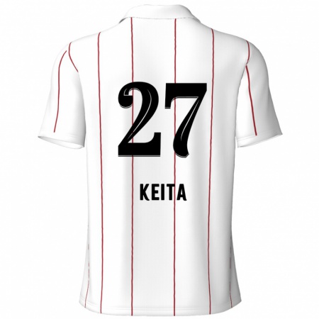 Kandiny Férfi Mandela Keita #27 Fehér Fekete Idegenbeli Jersey 2024/25 Mez Póló Ing