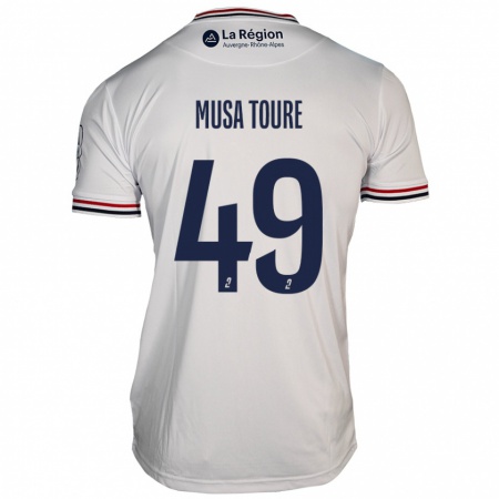 Kandiny Férfi Musa Toure #49 Fehér Idegenbeli Jersey 2024/25 Mez Póló Ing