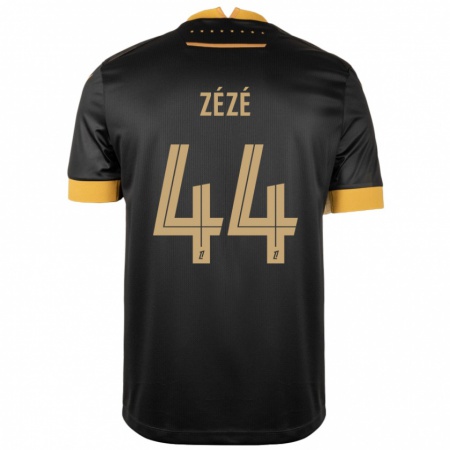 Kandiny Férfi Nathan Zézé #44 Fekete Barna Idegenbeli Jersey 2024/25 Mez Póló Ing