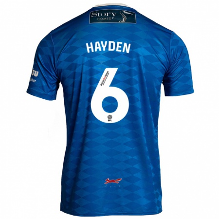 Kandiny Női Aaron Hayden #6 Kék Hazai Jersey 2024/25 Mez Póló Ing