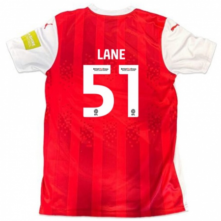 Kandiny Női Mikey Lane #51 Piros Fehér Hazai Jersey 2024/25 Mez Póló Ing