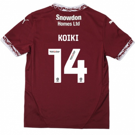 Kandiny Női Ali Koiki #14 Burgundia Hazai Jersey 2024/25 Mez Póló Ing