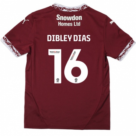 Kandiny Női Matt Dibley-Dias #16 Burgundia Hazai Jersey 2024/25 Mez Póló Ing