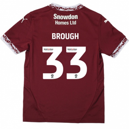 Kandiny Női Patrick Brough #33 Burgundia Hazai Jersey 2024/25 Mez Póló Ing