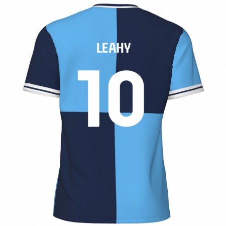 Kandiny Női Luke Leahy #10 Égszínkék Sötétkék Hazai Jersey 2024/25 Mez Póló Ing