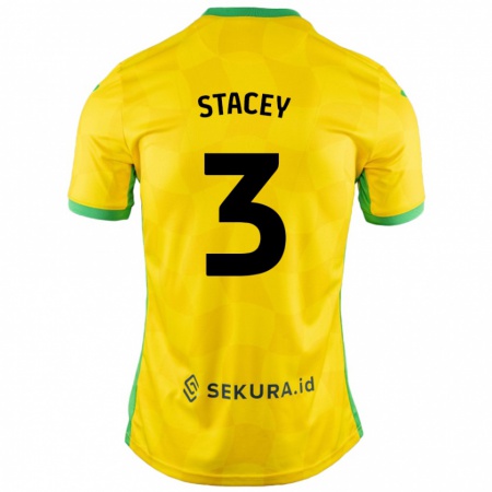 Kandiny Női Jack Stacey #3 Sárga Zöld Hazai Jersey 2024/25 Mez Póló Ing