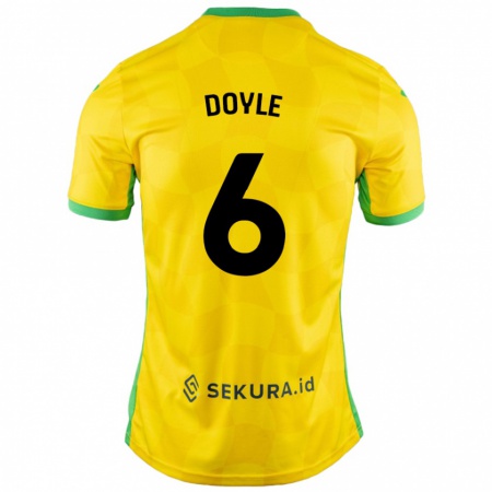 Kandiny Női Callum Doyle #6 Sárga Zöld Hazai Jersey 2024/25 Mez Póló Ing