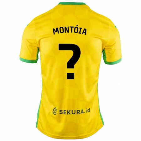 Kandiny Női Guilherme Montóia #0 Sárga Zöld Hazai Jersey 2024/25 Mez Póló Ing