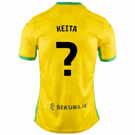 Kandiny Női Gabriel Keita #0 Sárga Zöld Hazai Jersey 2024/25 Mez Póló Ing