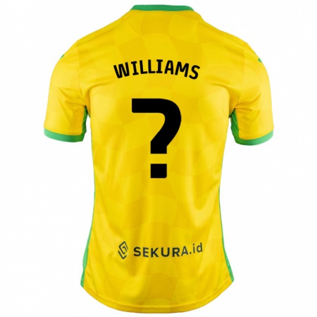 Kandiny Női Tyler Williams #0 Sárga Zöld Hazai Jersey 2024/25 Mez Póló Ing