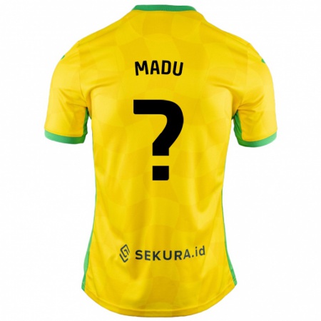 Kandiny Női Victor Madu #0 Sárga Zöld Hazai Jersey 2024/25 Mez Póló Ing