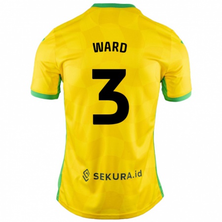 Kandiny Női Summer Ward #3 Sárga Zöld Hazai Jersey 2024/25 Mez Póló Ing