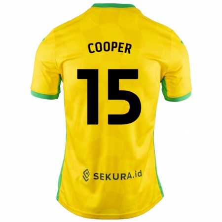 Kandiny Női Naomi Cooper #15 Sárga Zöld Hazai Jersey 2024/25 Mez Póló Ing