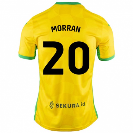 Kandiny Női Eloise Morran #20 Sárga Zöld Hazai Jersey 2024/25 Mez Póló Ing