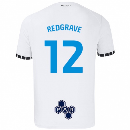 Kandiny Női Jodie Redgrave #12 Fehér Hazai Jersey 2024/25 Mez Póló Ing