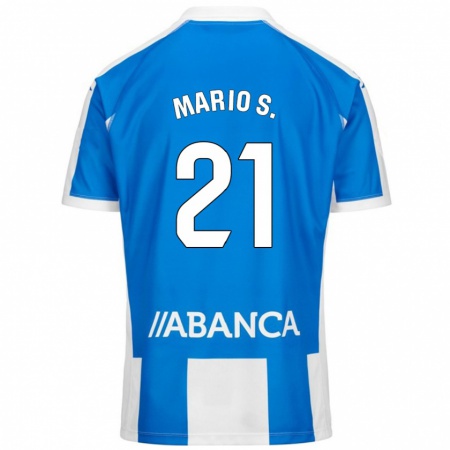 Kandiny Női Mario Soriano #21 Kék Fehér Hazai Jersey 2024/25 Mez Póló Ing