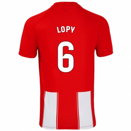 Kandiny Női Dion Lopy #6 Piros Fehér Hazai Jersey 2024/25 Mez Póló Ing