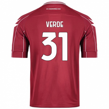 Kandiny Női Daniele Verde #31 Burgundia Hazai Jersey 2024/25 Mez Póló Ing