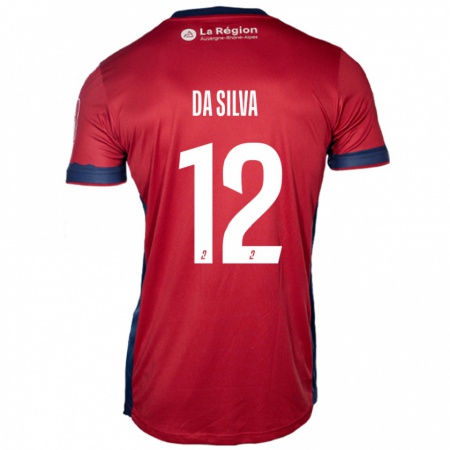 Kandiny Női Damien Da Silva #12 Világos Bordó Hazai Jersey 2024/25 Mez Póló Ing