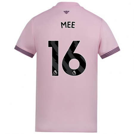 Kandiny Női Ben Mee #16 Rózsaszín Idegenbeli Jersey 2024/25 Mez Póló Ing