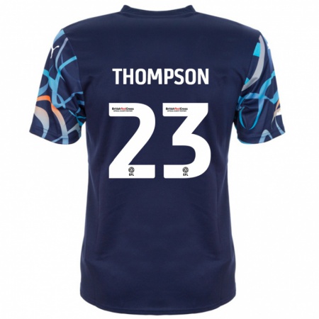 Kandiny Női Dominic Thompson #23 Sötétkék Idegenbeli Jersey 2024/25 Mez Póló Ing