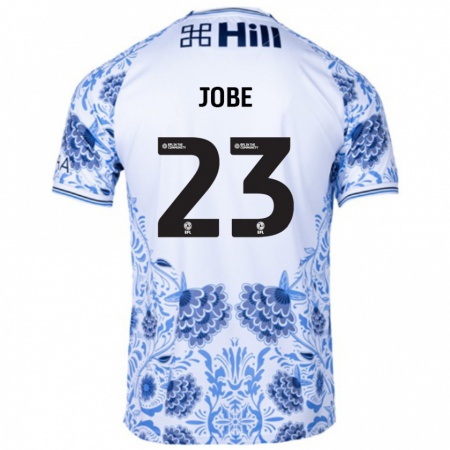 Kandiny Női Mamadou Jobe #23 Fehér Kék Idegenbeli Jersey 2024/25 Mez Póló Ing