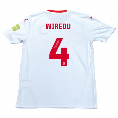 Kandiny Női Brendan Wiredu #4 Fehér Idegenbeli Jersey 2024/25 Mez Póló Ing