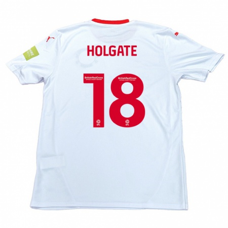 Kandiny Női Harrison Holgate #18 Fehér Idegenbeli Jersey 2024/25 Mez Póló Ing