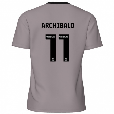 Kandiny Női Theo Archibald #11 Szürke Idegenbeli Jersey 2024/25 Mez Póló Ing