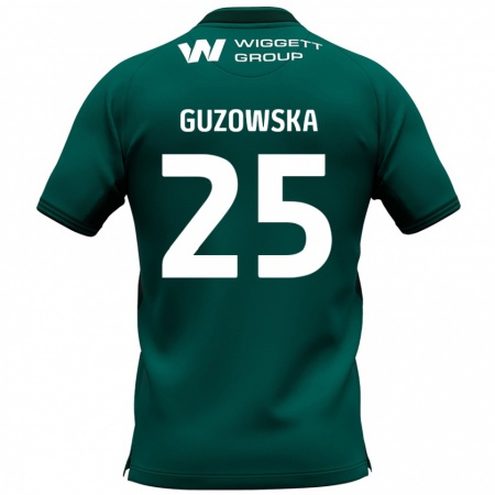 Kandiny Női Sara Guzowska #25 Zöld Idegenbeli Jersey 2024/25 Mez Póló Ing