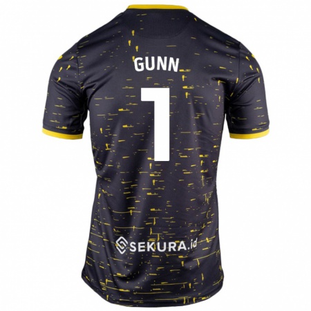 Kandiny Női Angus Gunn #1 Fekete Sárga Idegenbeli Jersey 2024/25 Mez Póló Ing