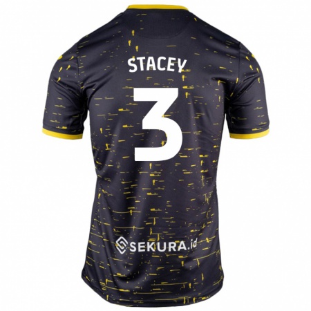 Kandiny Női Jack Stacey #3 Fekete Sárga Idegenbeli Jersey 2024/25 Mez Póló Ing