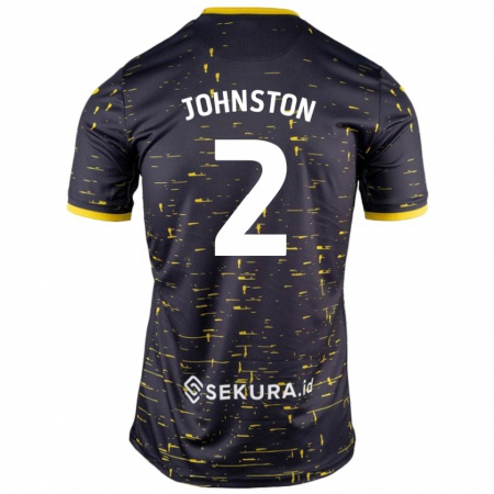 Kandiny Női Chardonnay Johnston #2 Fekete Sárga Idegenbeli Jersey 2024/25 Mez Póló Ing