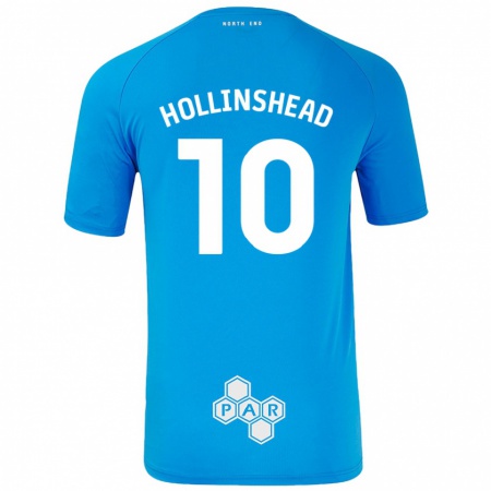 Kandiny Női Emily Hollinshead #10 Égszínkék Idegenbeli Jersey 2024/25 Mez Póló Ing