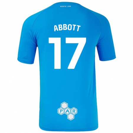 Kandiny Női Becky Abbott #17 Égszínkék Idegenbeli Jersey 2024/25 Mez Póló Ing