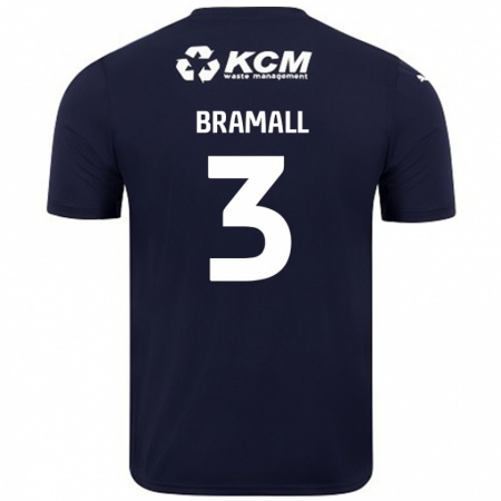 Kandiny Női Cohen Bramall #3 Sötétkék Idegenbeli Jersey 2024/25 Mez Póló Ing